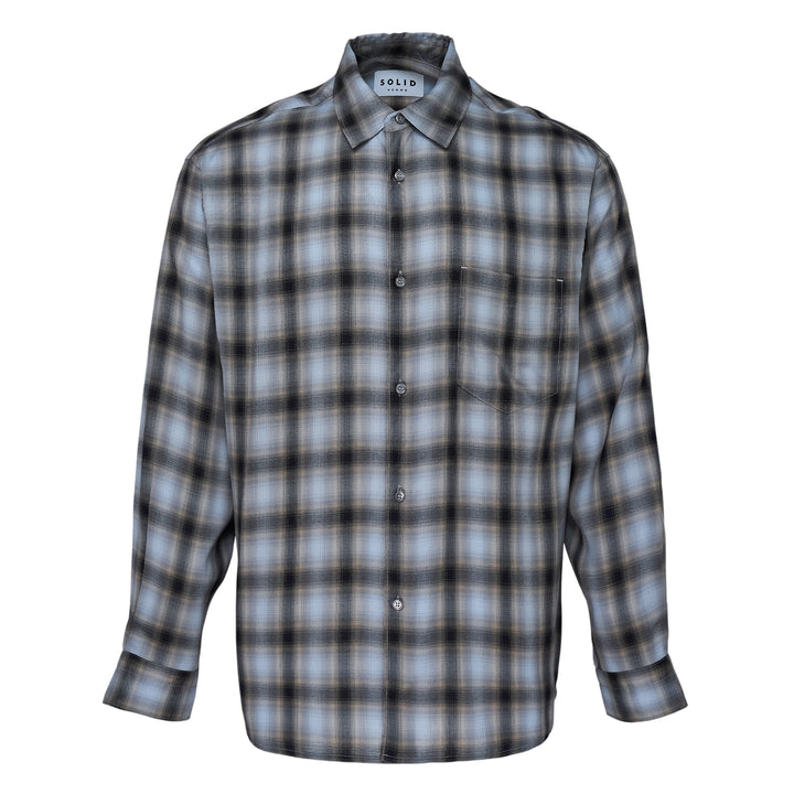 Illusion Plaid Long Sleeve Shirt