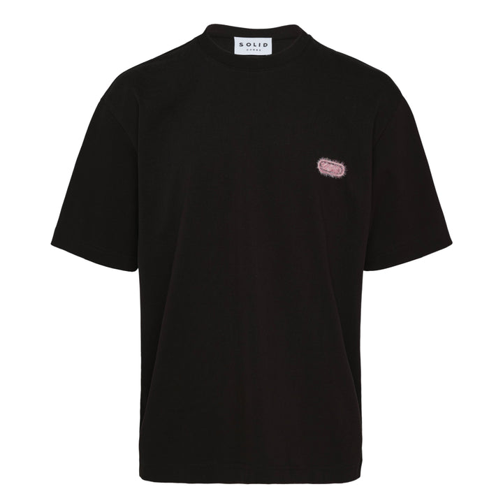 Logo Tee With Hairy Flocking