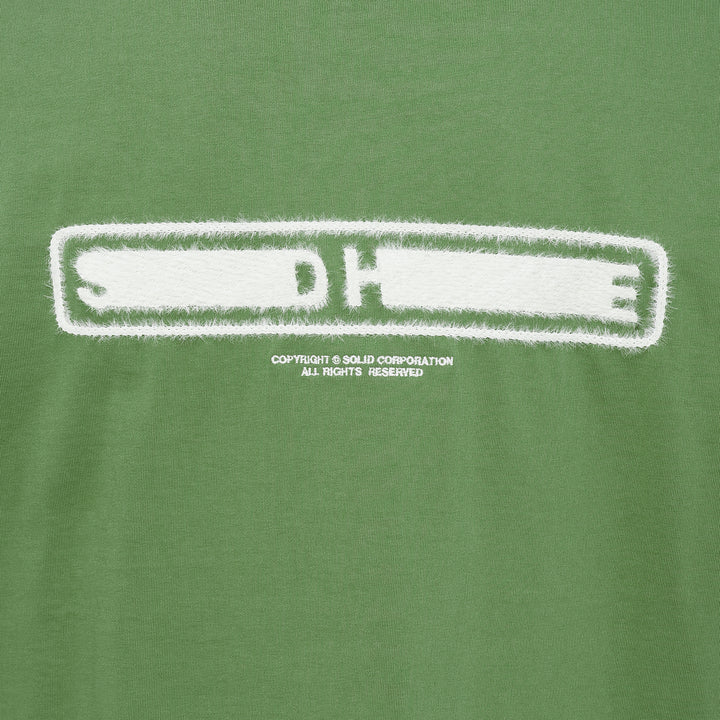 Logo Tee With Hairy Flocking