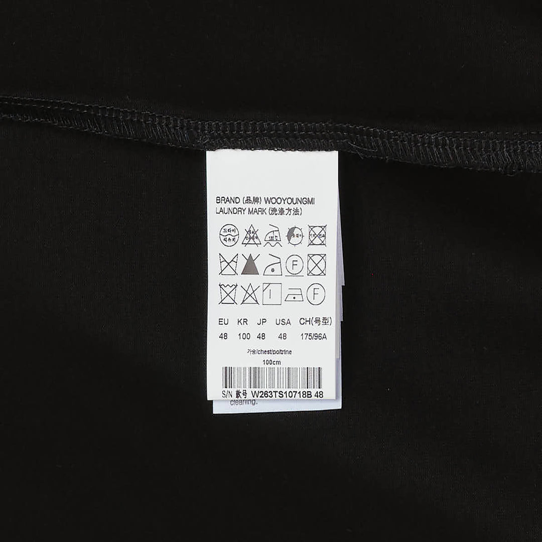 Oversized Front Square Embroidered Tee