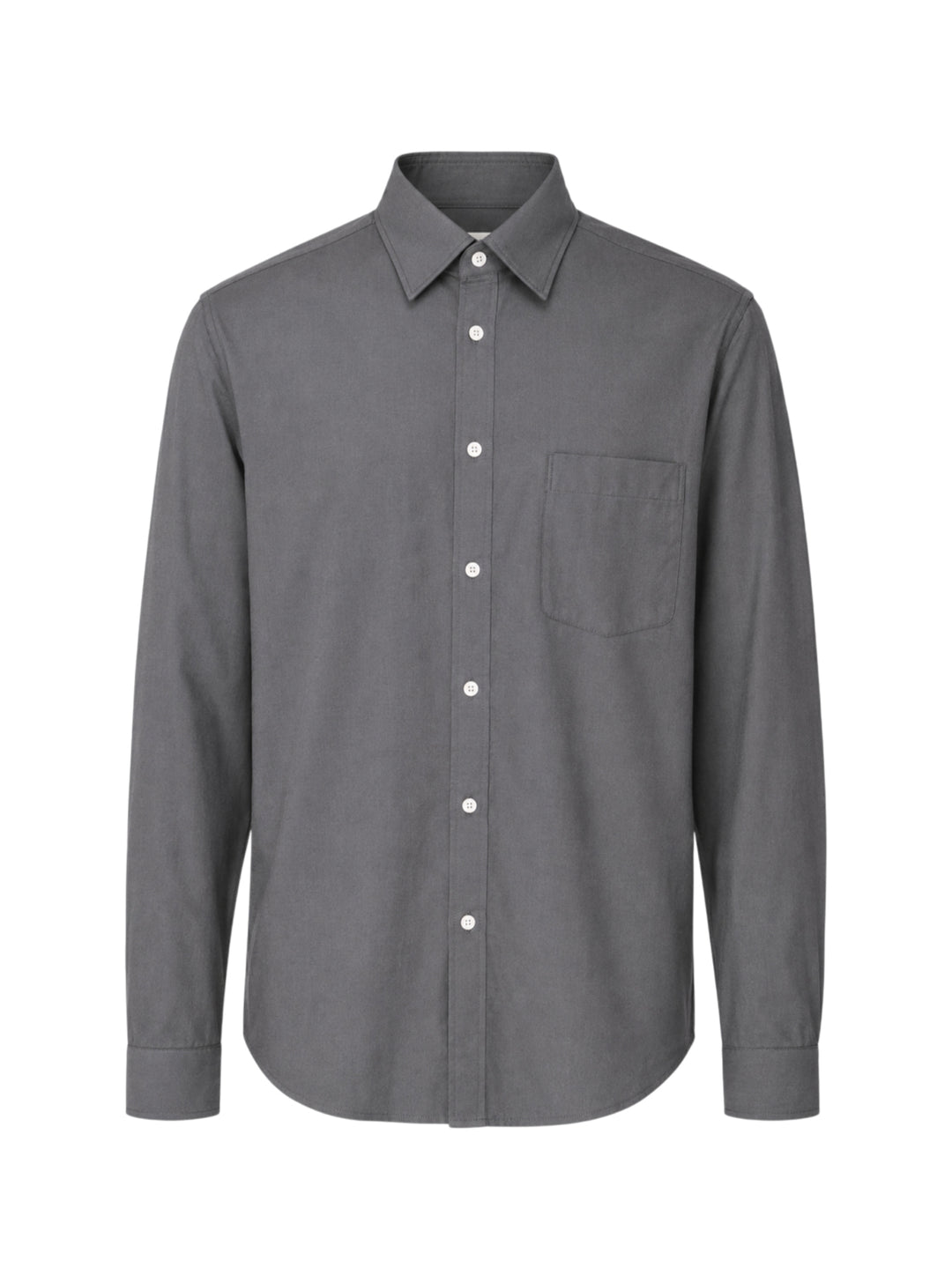 LEMAIRE Regular Long Sleeve Washed Cotton Shirt