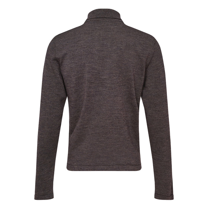 Long Sleeve Knitted Polo Top