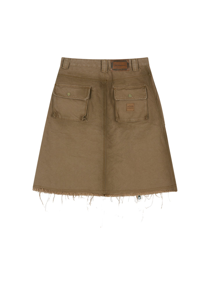 Cargo Pocket Wrap Skirt