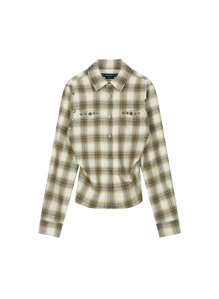 Check Studded Contour Shirt