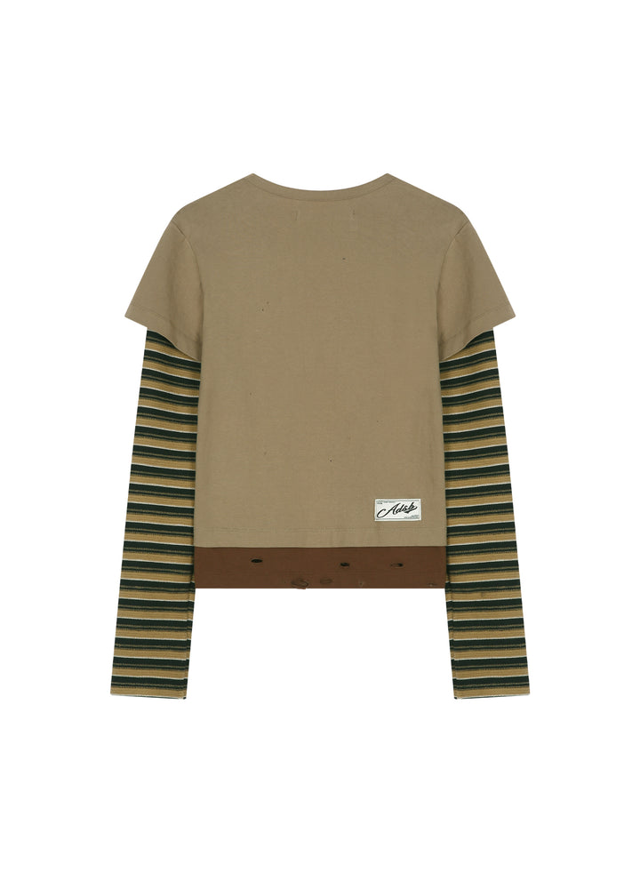 Layered Heart Message Long Sleeve Tee