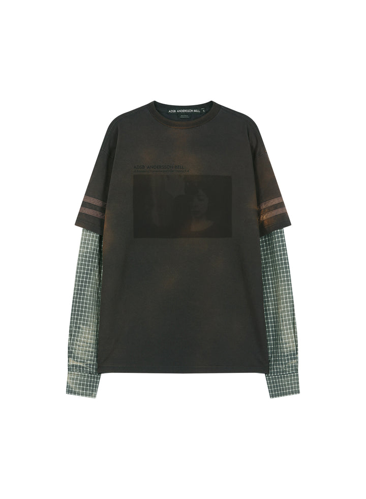 Layered Sleeve Graphic Tee