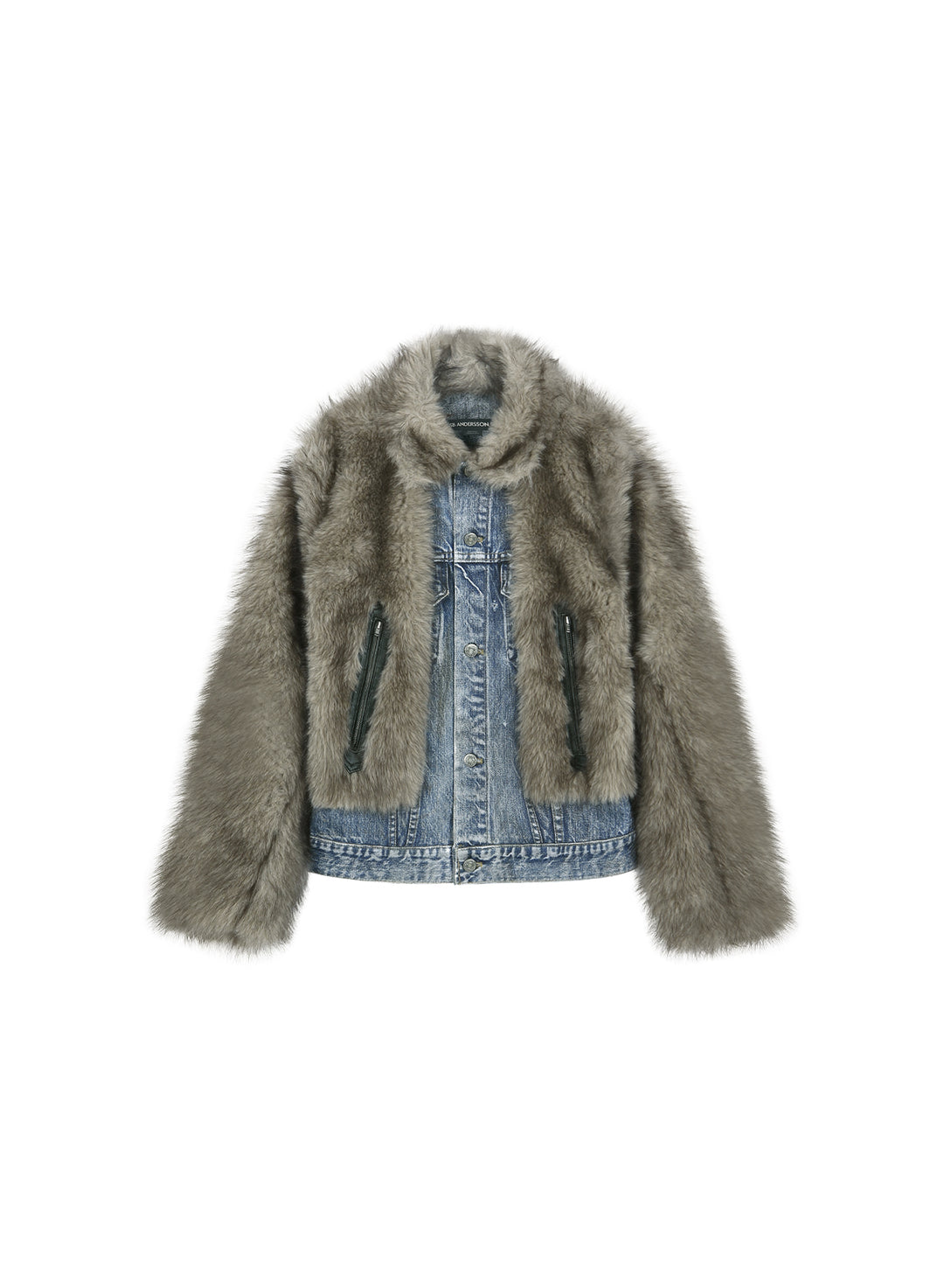 Fur On Denim Jacket