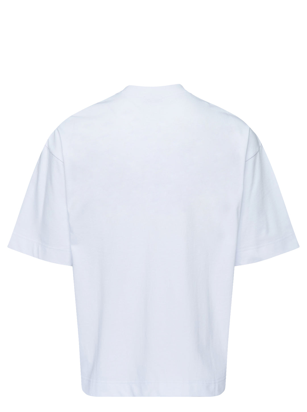 House of Errors Homespun Heavyweight Tee in white with red embroidered script lettering and a small embroidered figure graphic - view 2