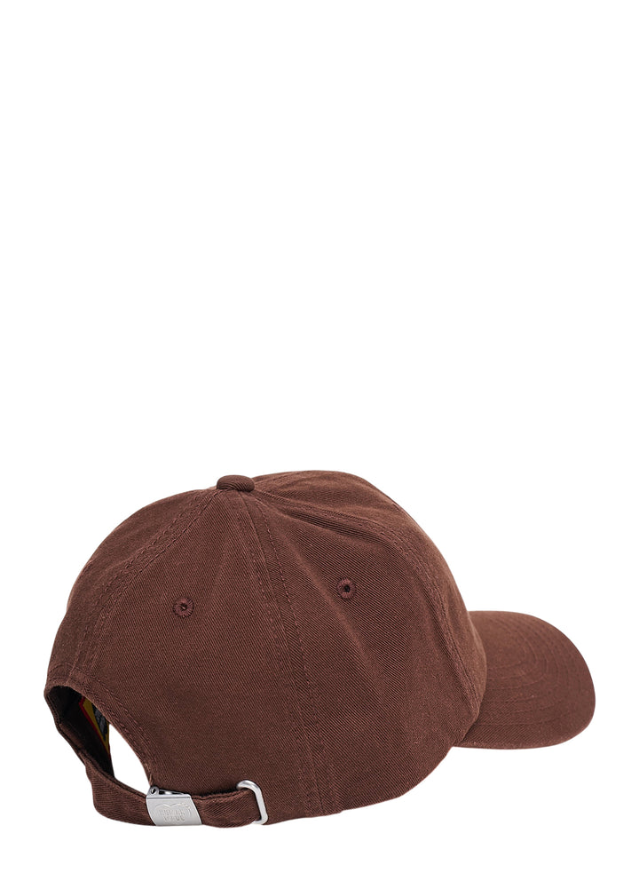 Human Made brown 6-panel twill cap with embroidered circular duck patch reading Dry Alls Human Made - view 2
