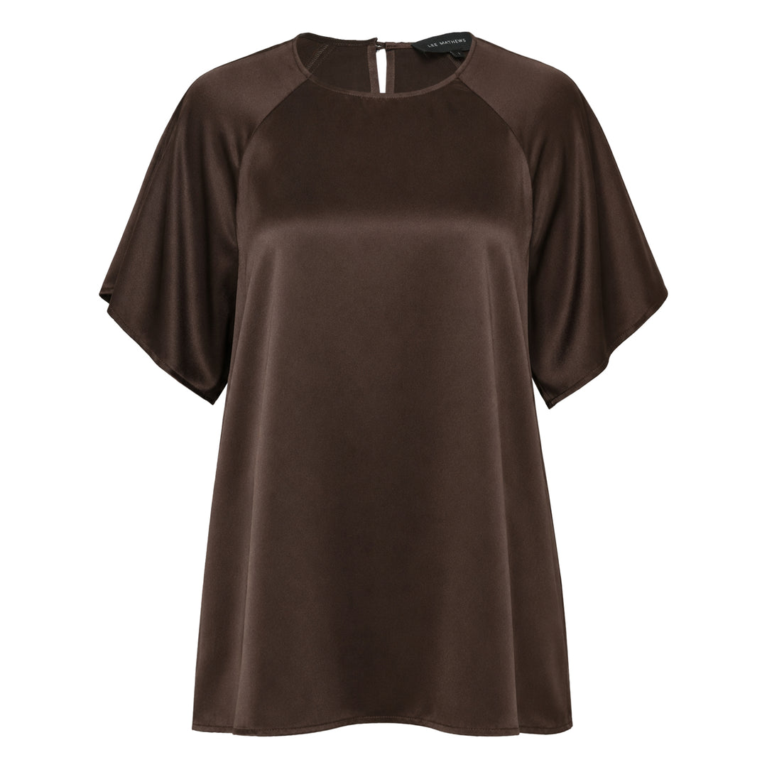 Stella Silk Satin Raglan Tee