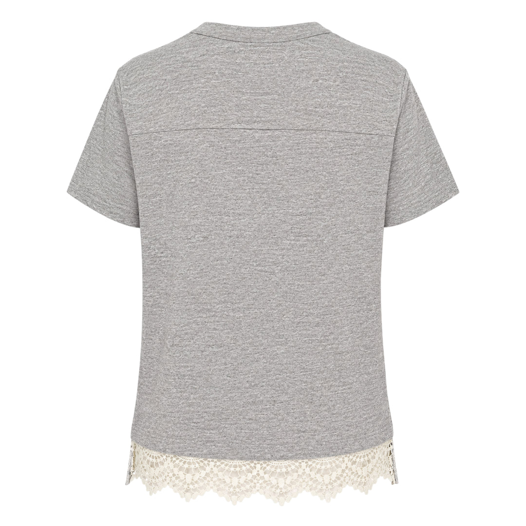 The Footballer Lace Trim Tee