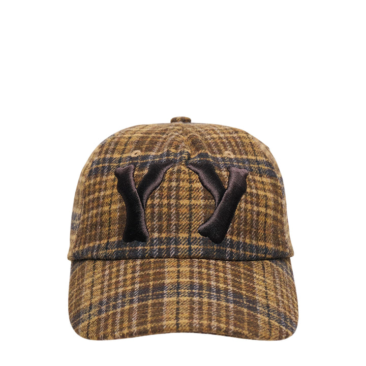 Checkered Heart Bone Ball Cap