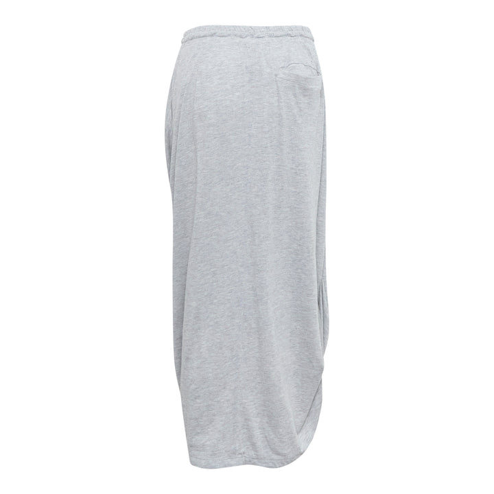 Draped Cotton Maxi Skirt