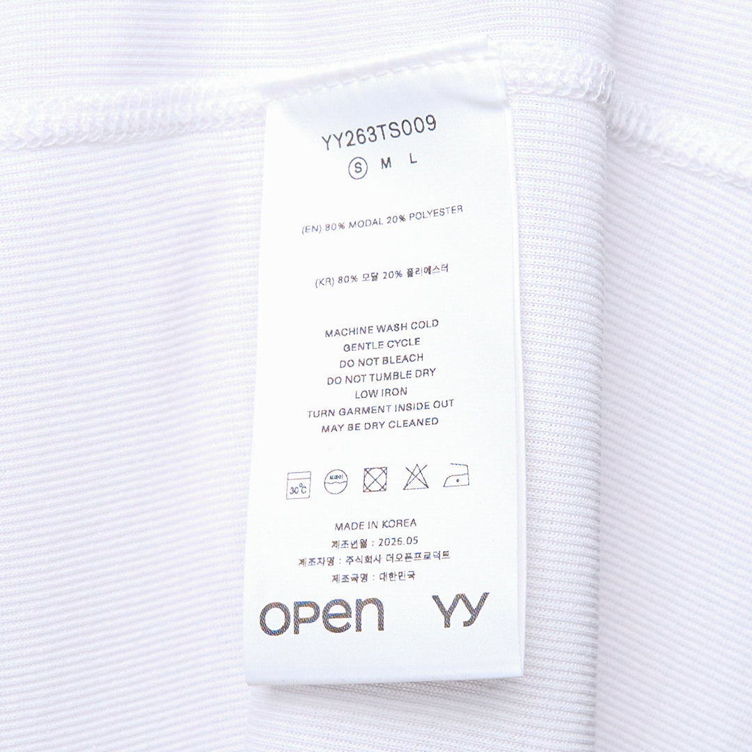 Typography Sheer Long Sleeve Top