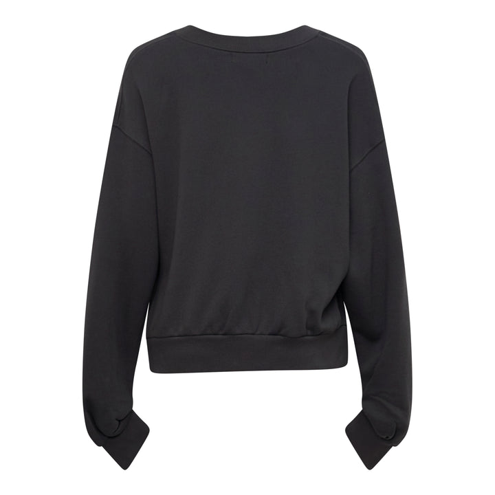 Slouchy V-Neck Sweatshirt