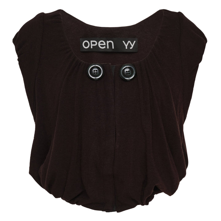 Shirred Jersey Vest