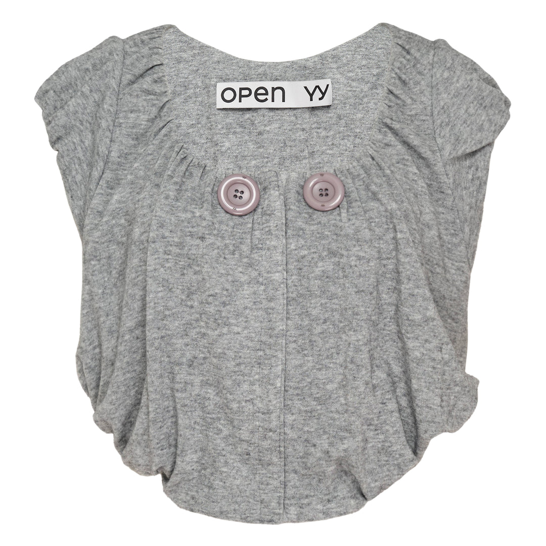 Shirred Jersey Vest