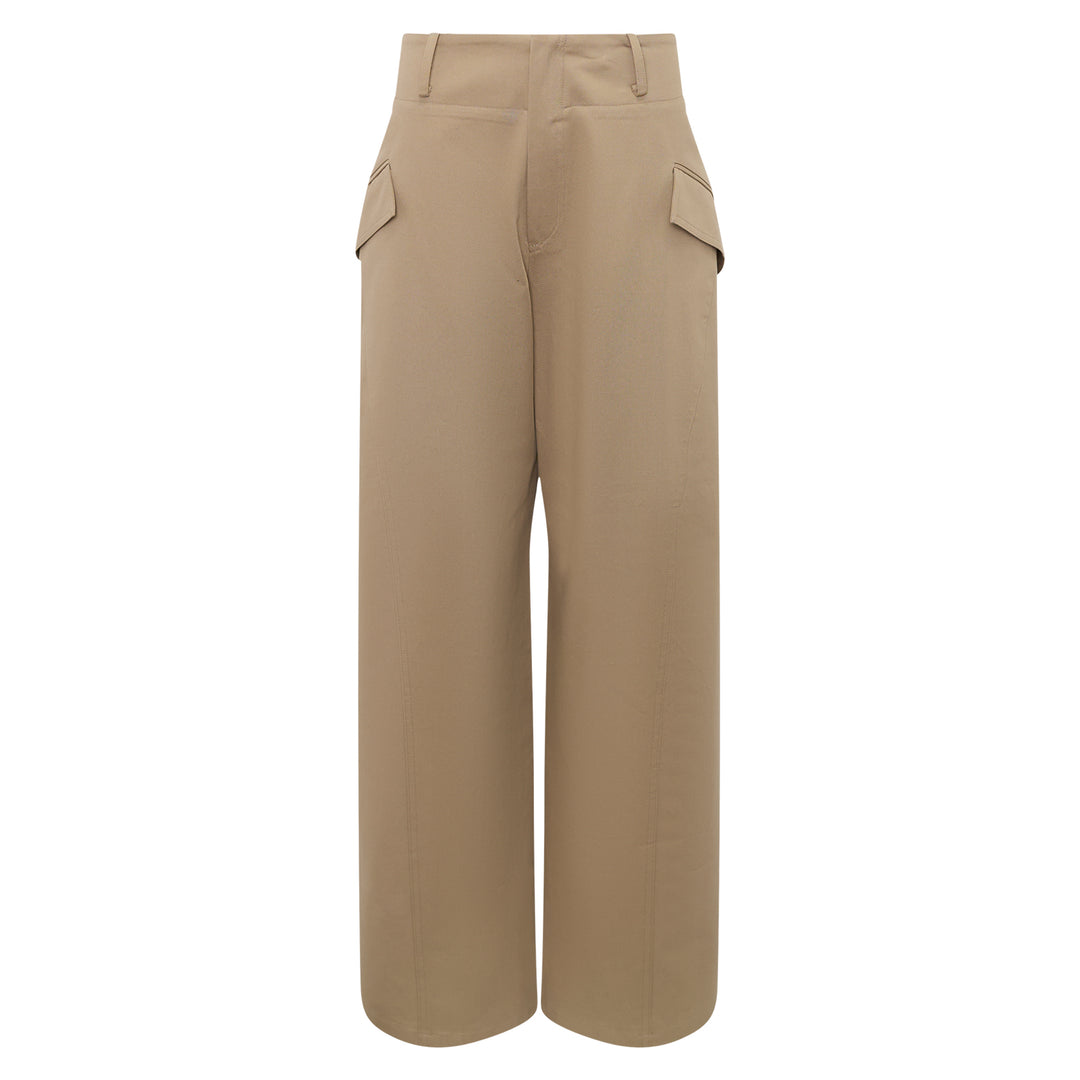 Spiral Line Barrel Trousers