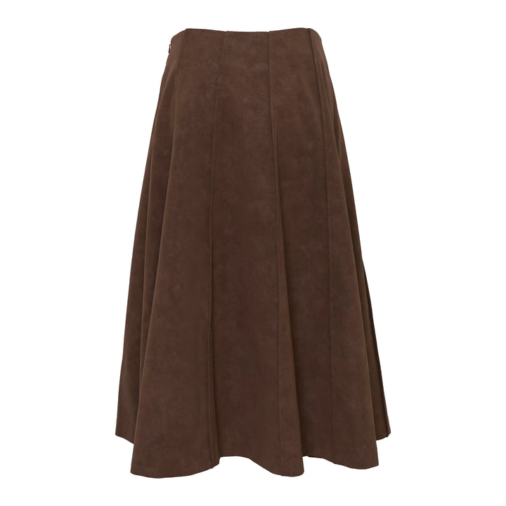 Suede Aura Midi Skirt