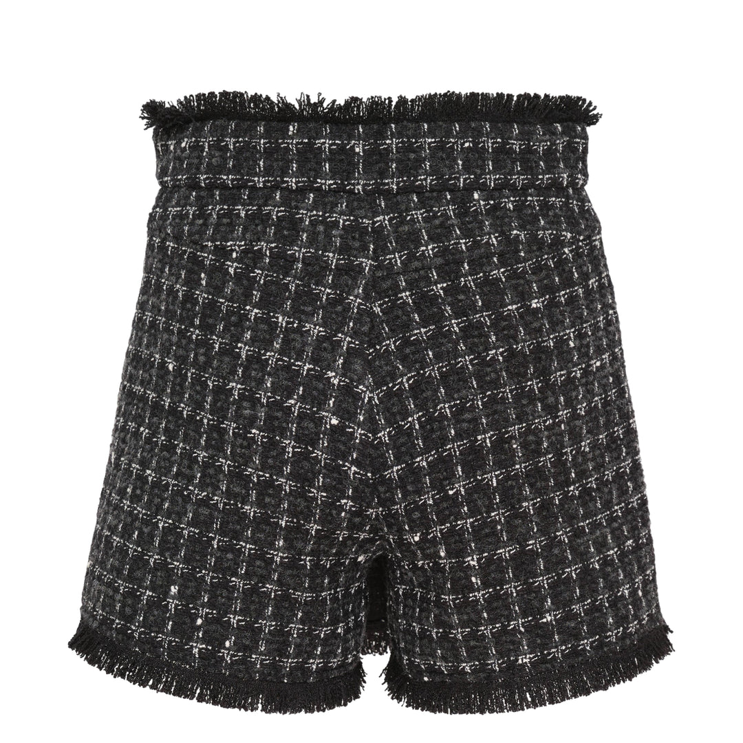 Checkered Tweed Skorts