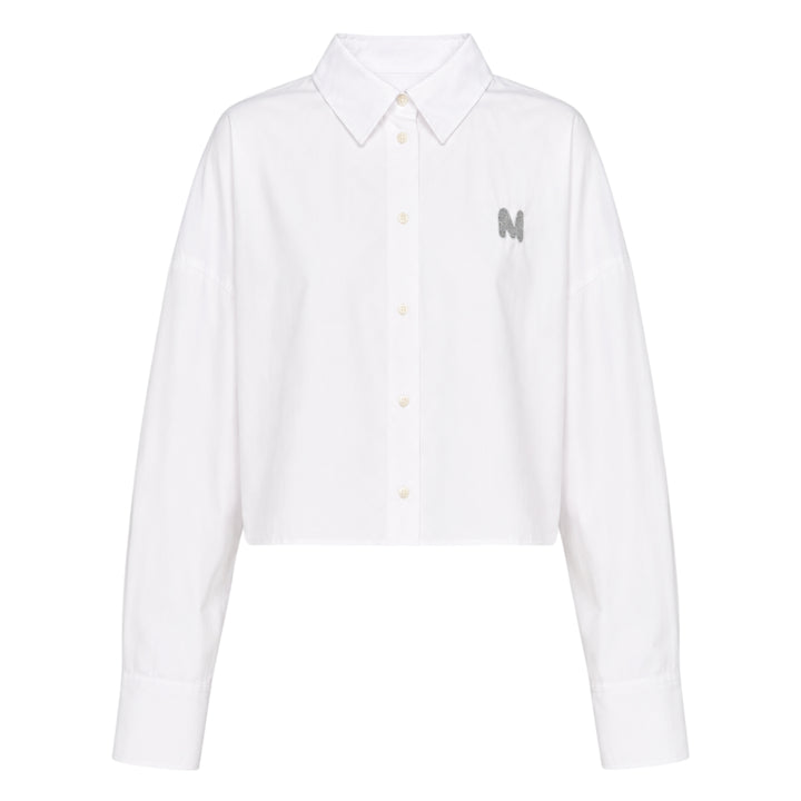Embellished M Cropped Shirt