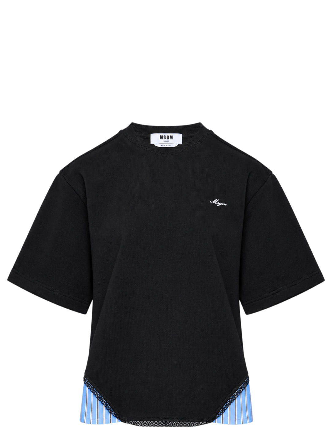 MSGM T-Shirt With Side Inserts