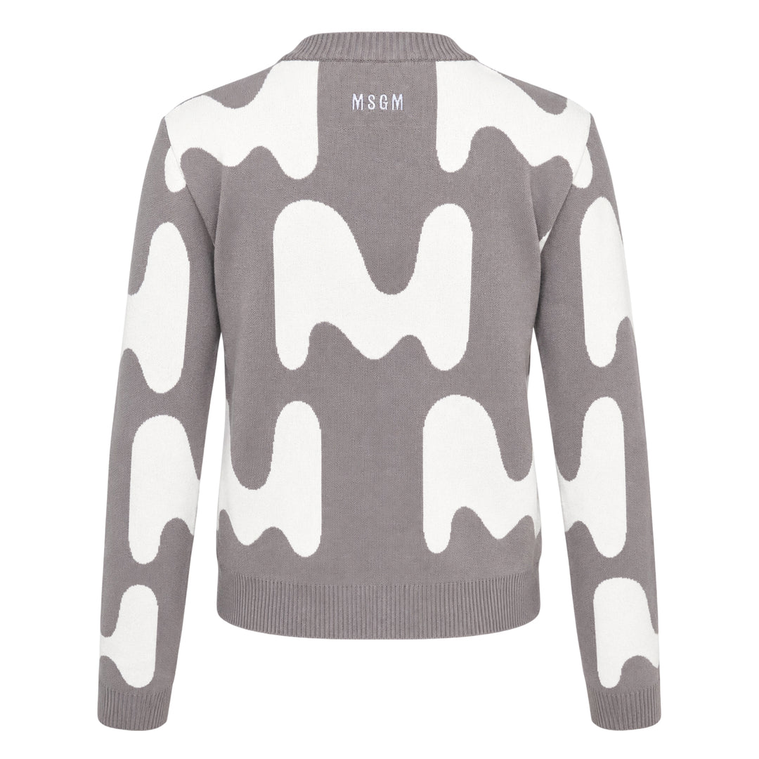 Allover M Cardigan