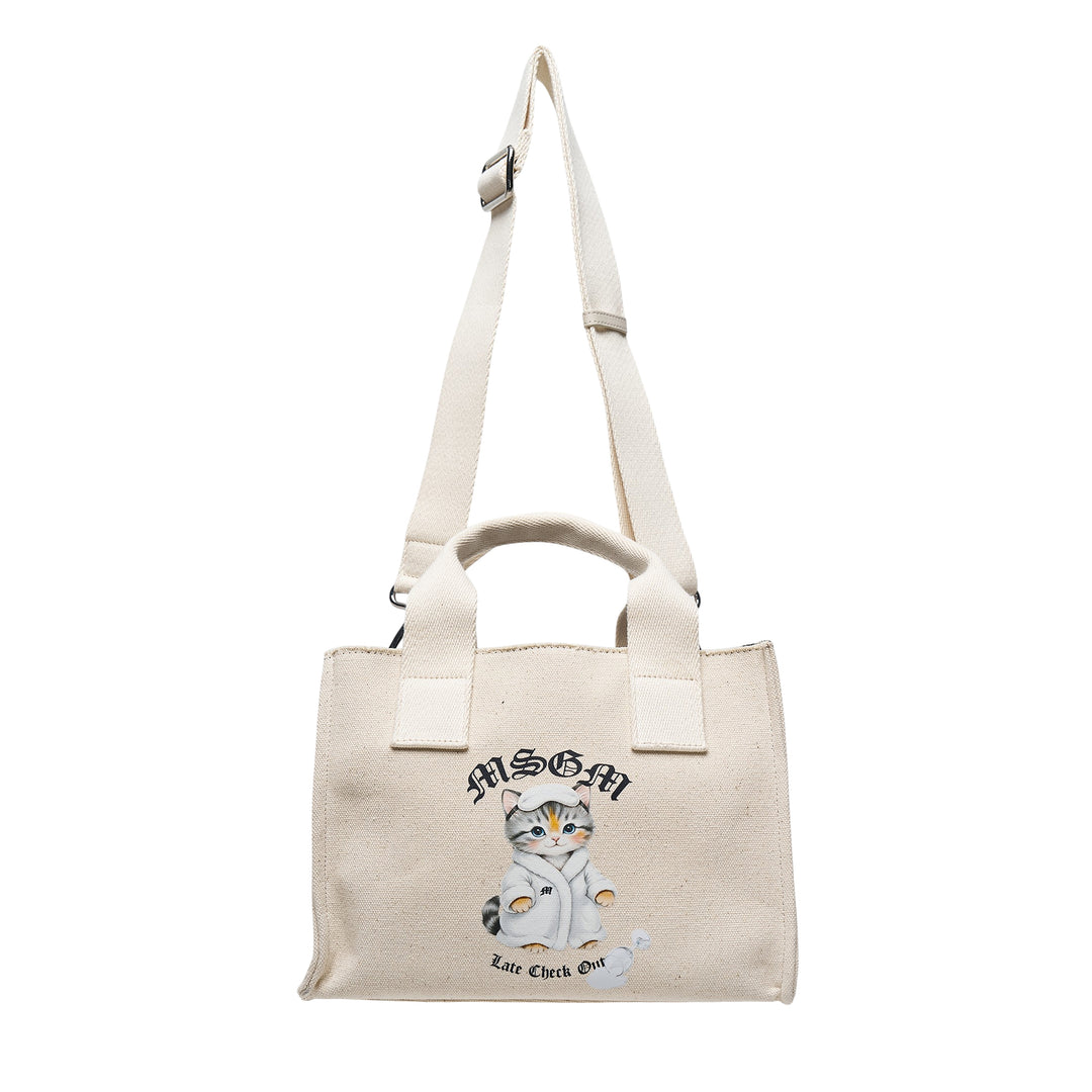 Bathrobe Cat Small Tote