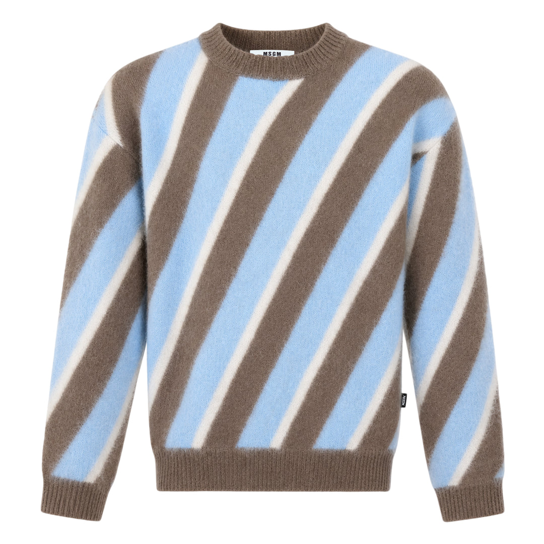 Diagonal Stripes Sweater