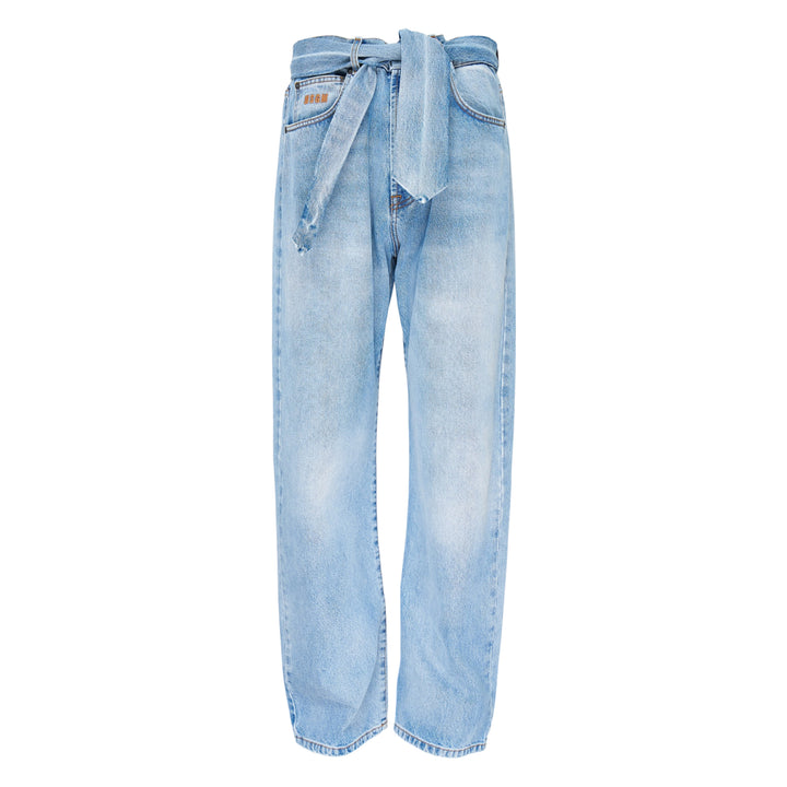 Jeans With Belt Straps