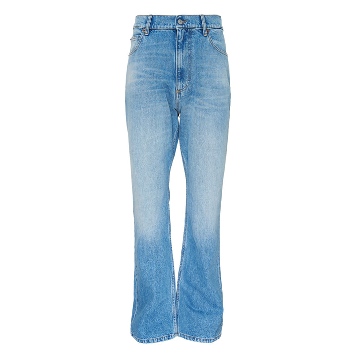 5 Pocket Blue Denim Jeans