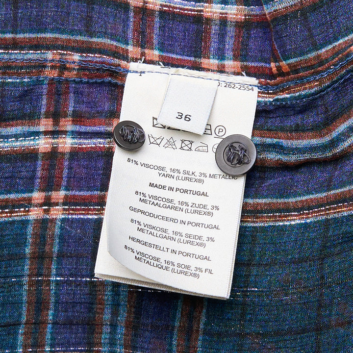 Loose Fit Plaid Button Shirt