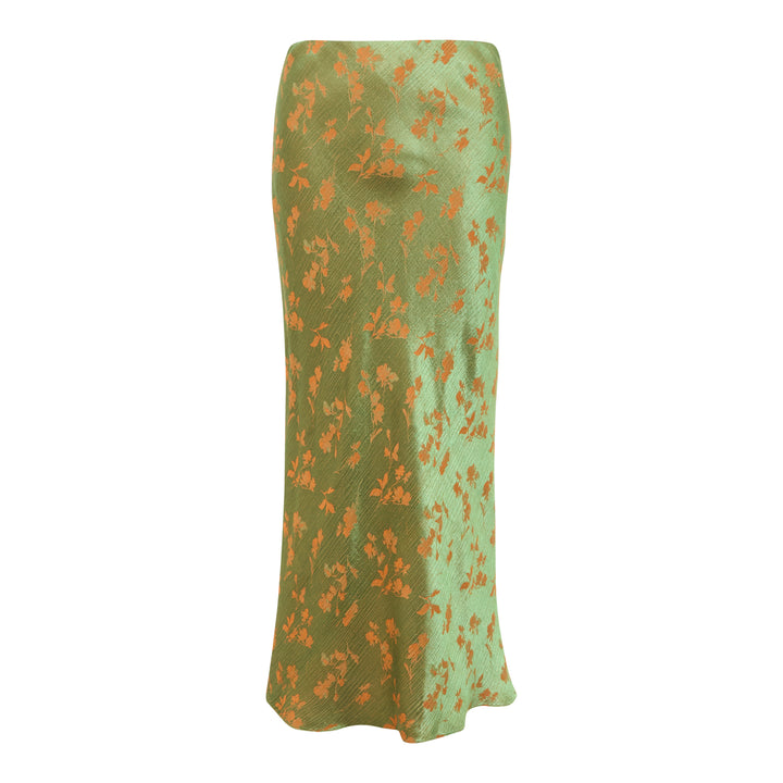 Floral Midi Bias Skirt