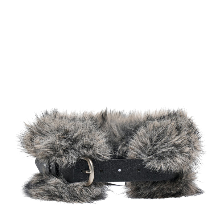 Belted Fur Short Muffler