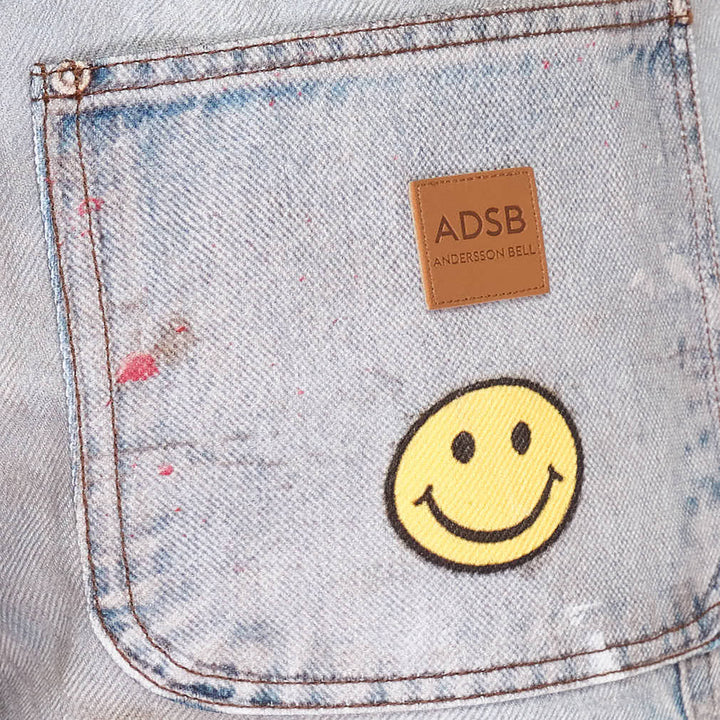 Distressed Trompe-l'Œil Carpenter Jeans