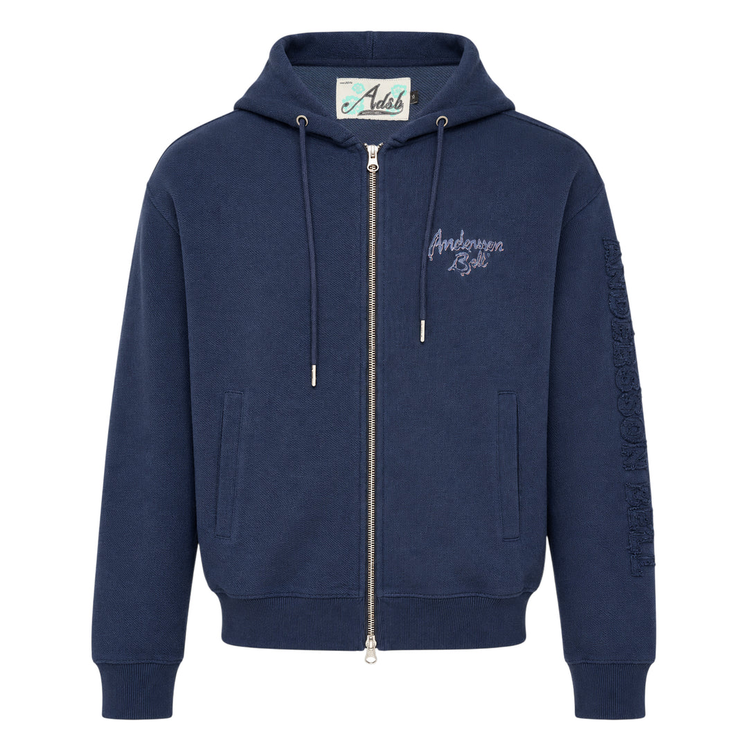 Unisex Patchwork Zip Hoodie