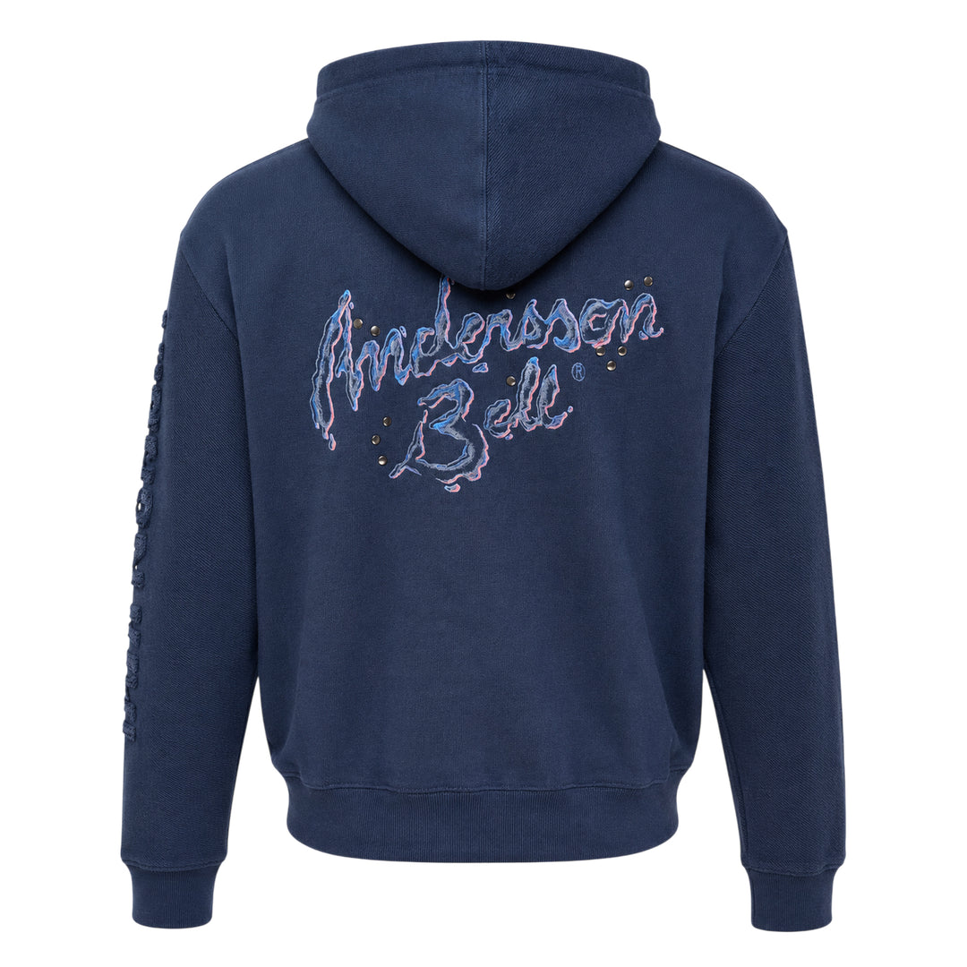 Unisex Patchwork Zip Hoodie