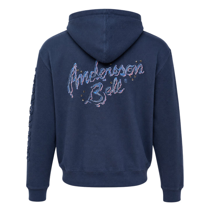 Unisex Patchwork Zip Hoodie