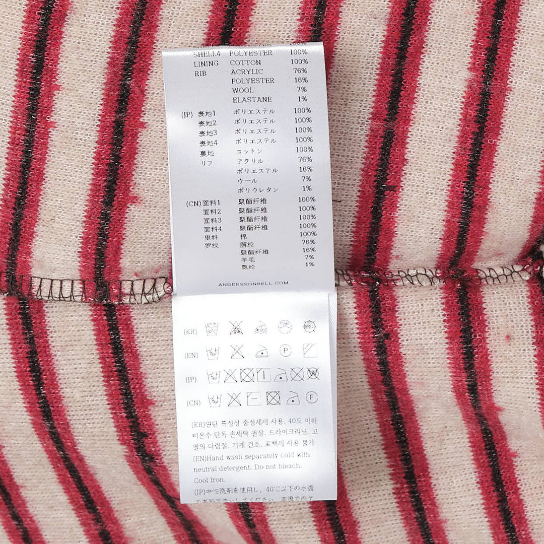 Stripe Patchwork Fleece Hoodie