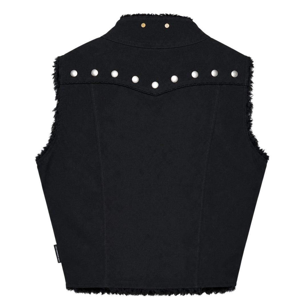 Reversible Collarless Vest