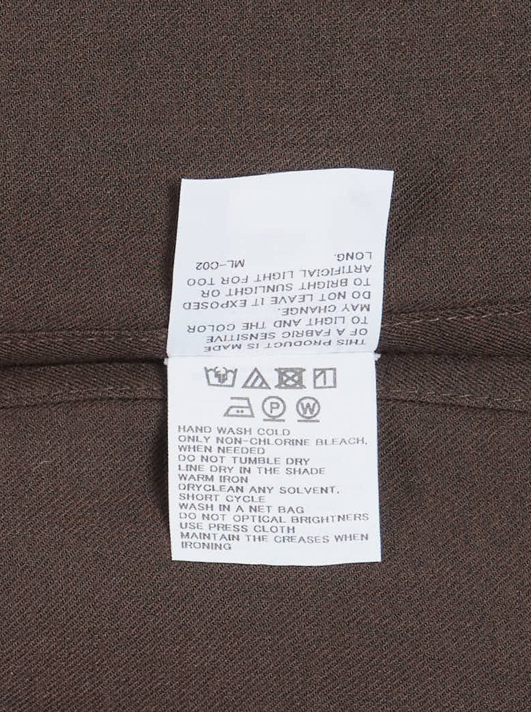 Homme Plissé Issey Miyake Press long sleeve shirt in two-tone brown and dark olive colour-block with band collar, button front and chest pocket - view 3