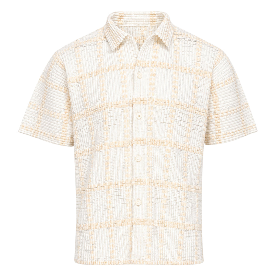 Lace Grid Pleats
