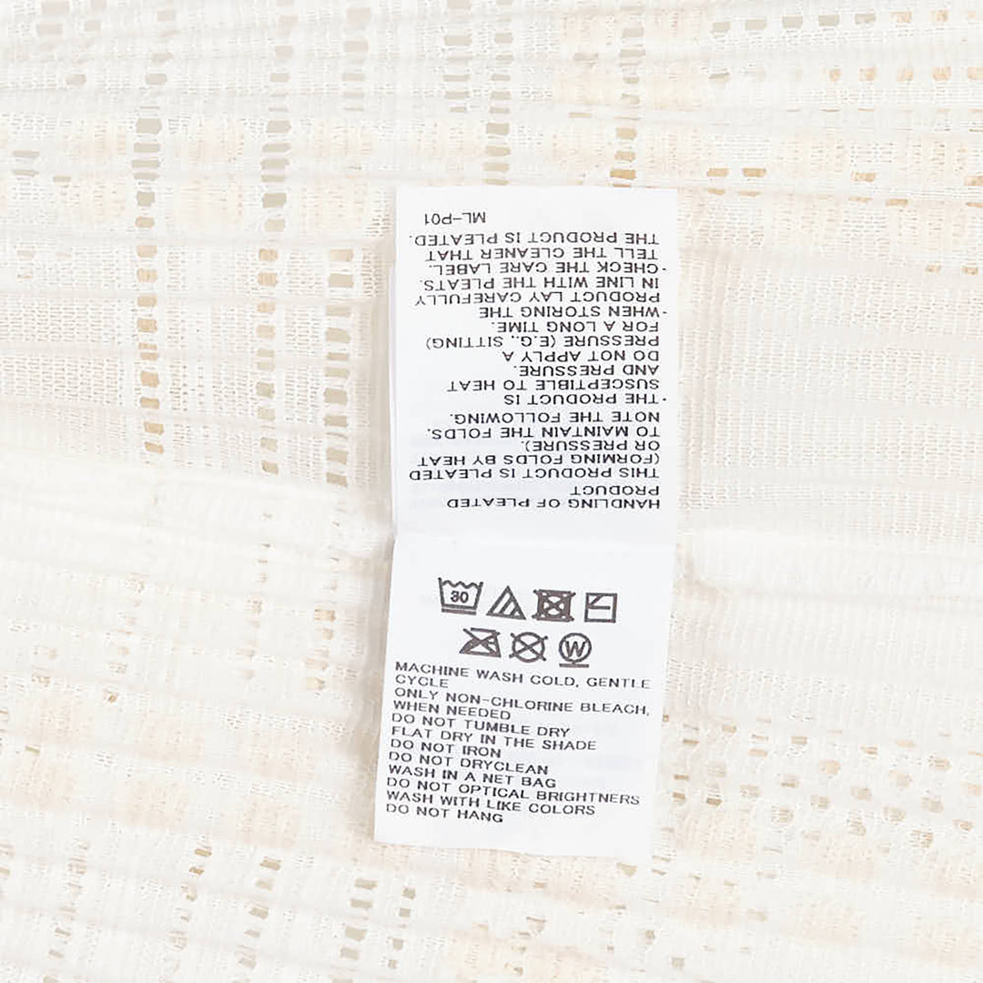 Lace Grid Pleats