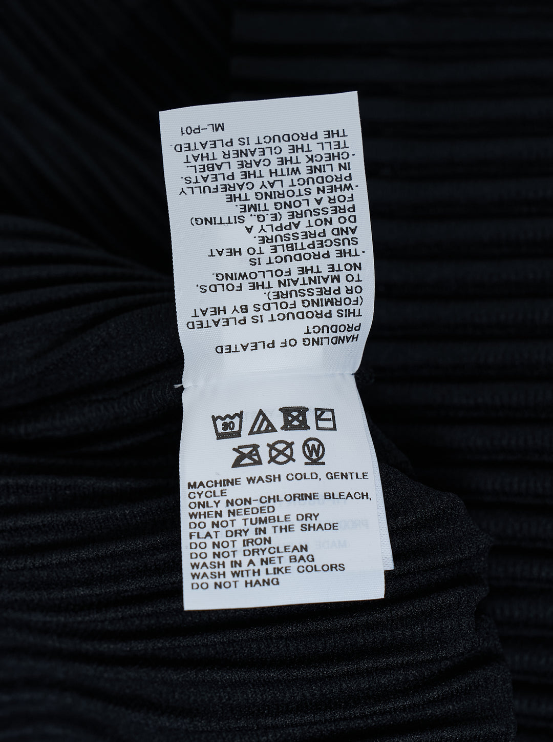 Homme Plissé Issey Miyake Monthly Colors October pleated long-sleeve top with mock neckline, shown from the front - view 3
