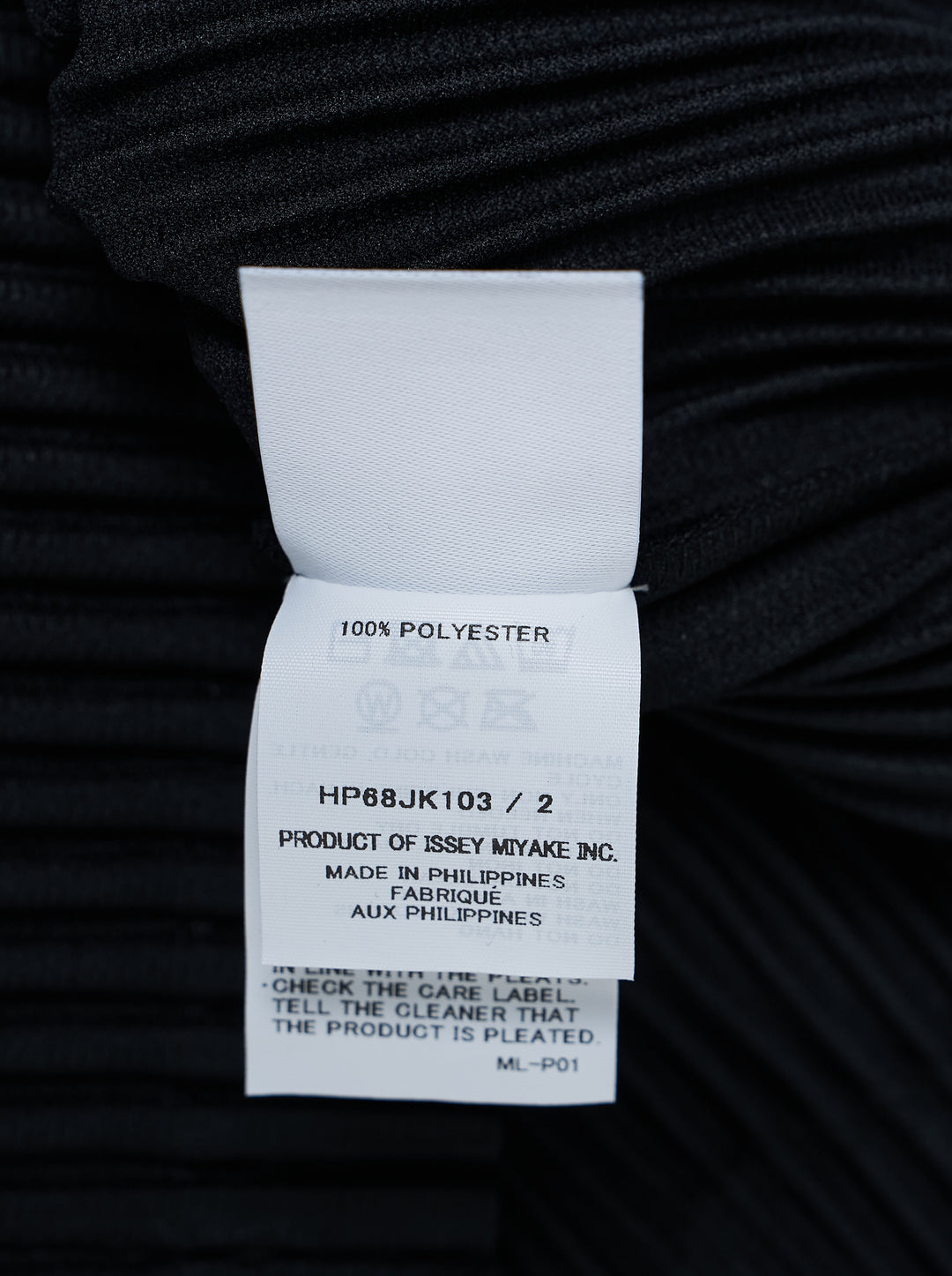 Homme Plissé Issey Miyake Monthly Colors October pleated long-sleeve top with mock neckline, shown from the front - view 4