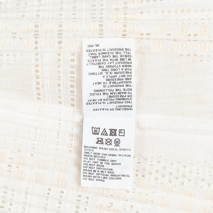 Lace Grid Pleated Cardigan