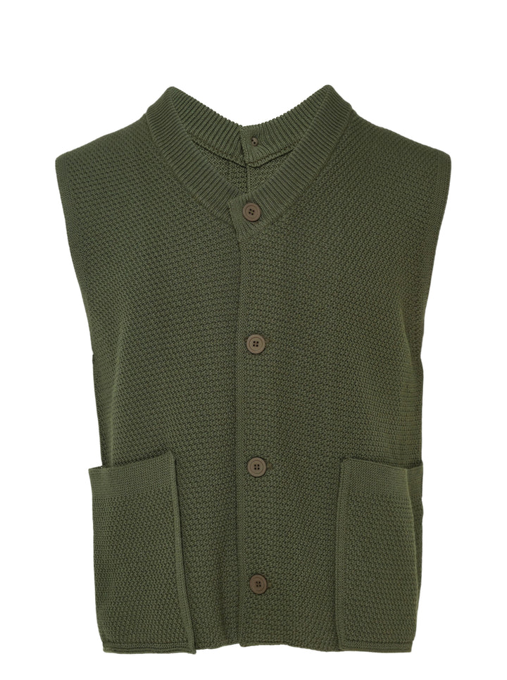 HOMME PLISSE ISSEY MIYAKE Rustic Knit Vest