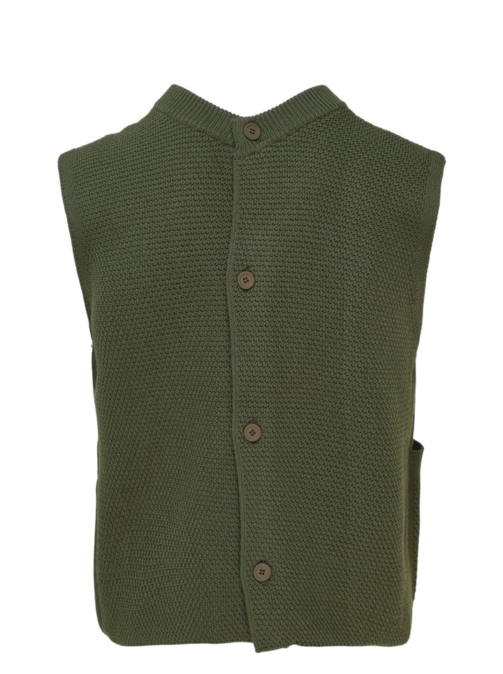 HOMME PLISSE ISSEY MIYAKE Rustic Knit Vest - view 2