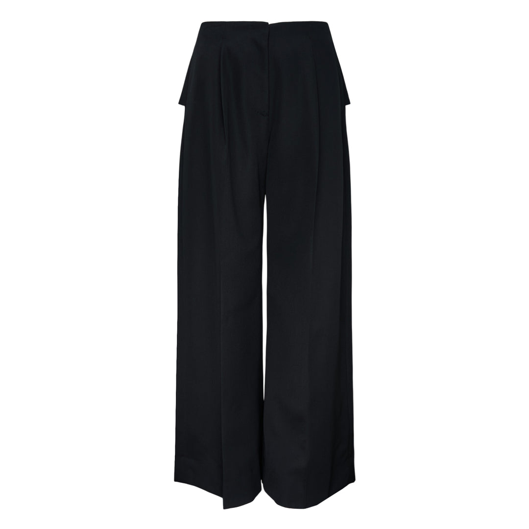 Back Bow Wide Leg Trousers