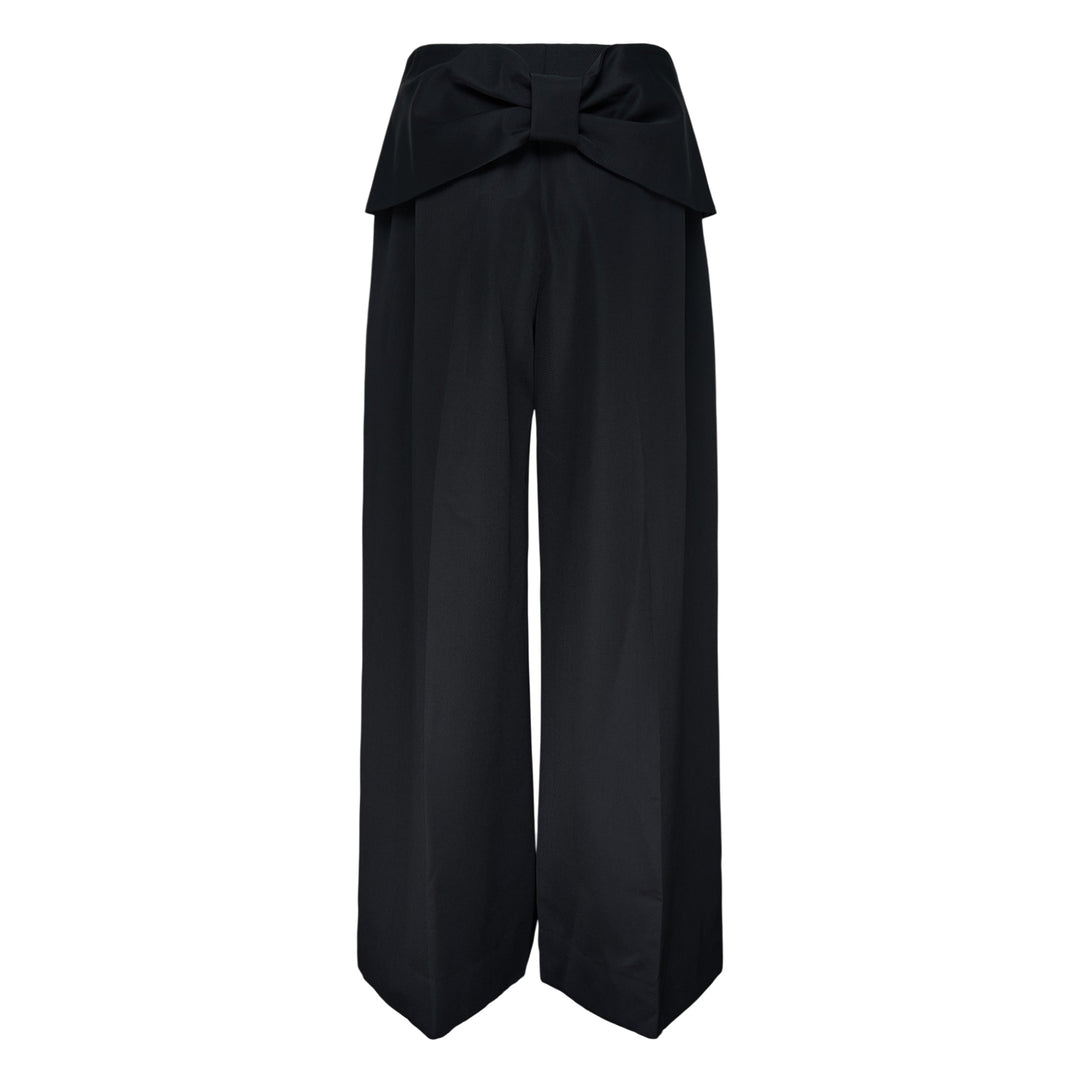Back Bow Wide Leg Trousers